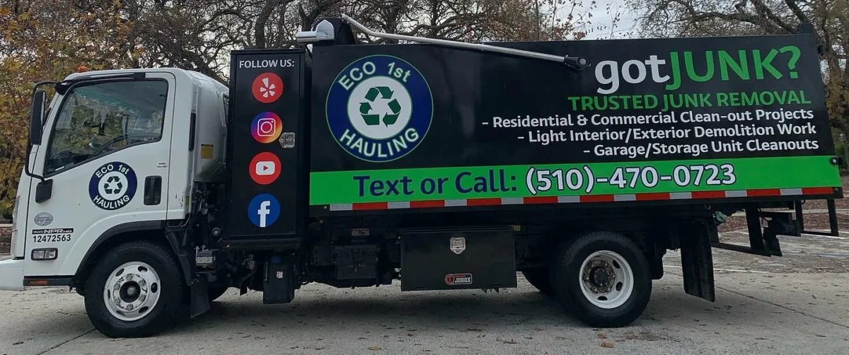 The branded Eco 1st Hauling truck