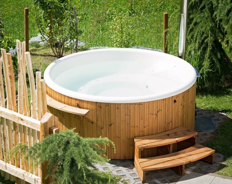 Outdoor hot tub