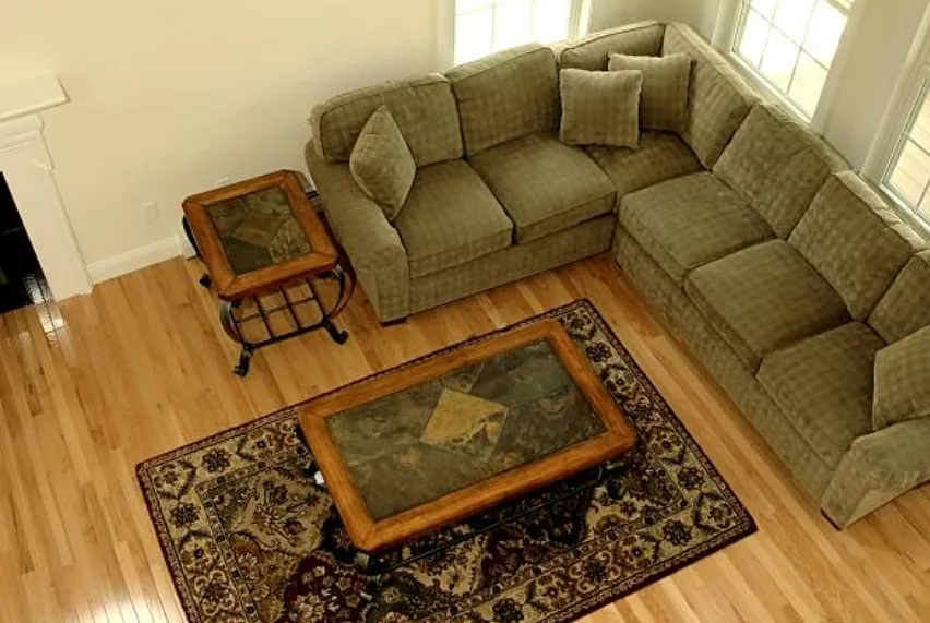 A sectional sofa