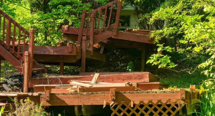 Wooden deck