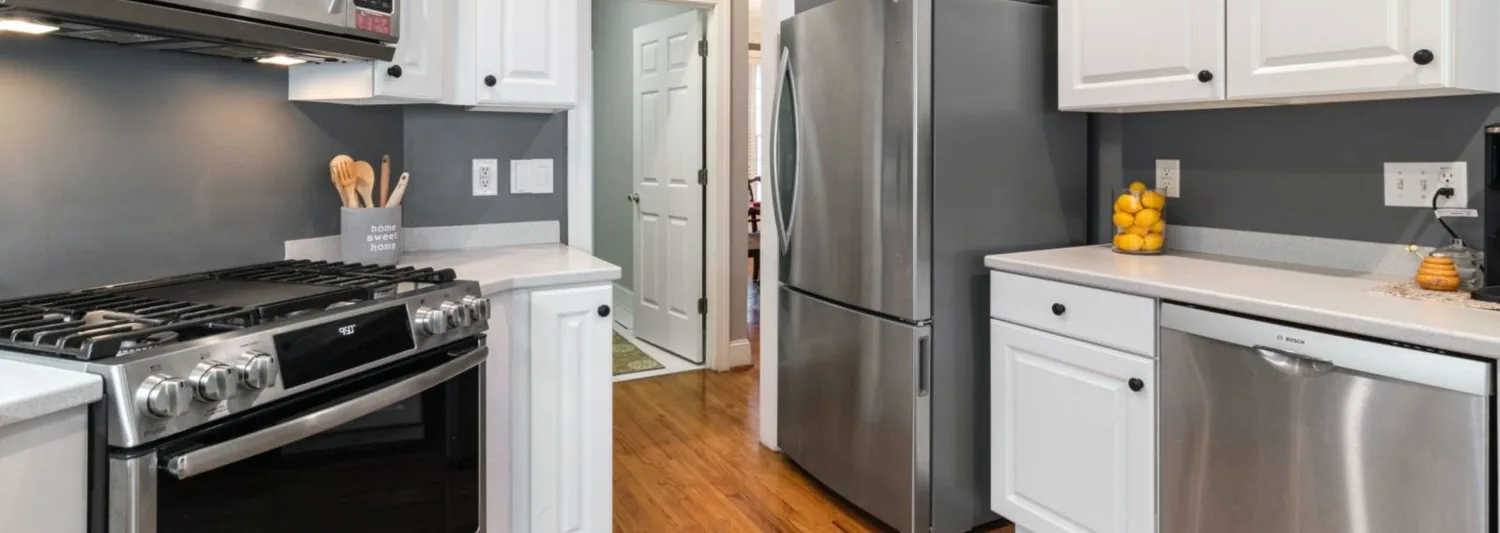 Kitchen appliances featured on Eco 1st’s appliance removal page