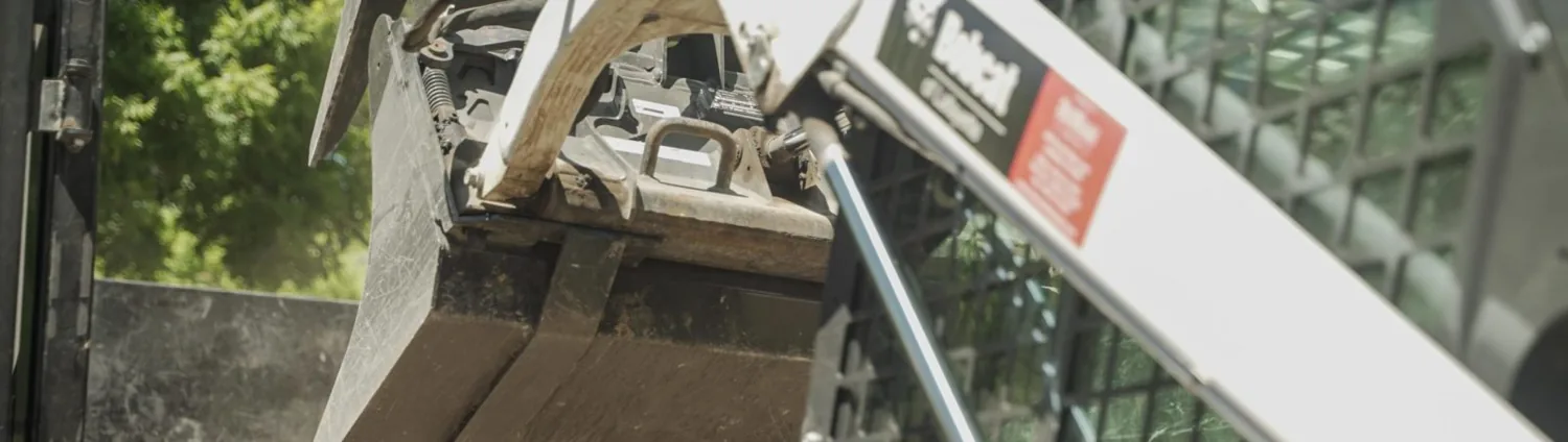 Equipment operated by the Eco 1st team during outdoor work