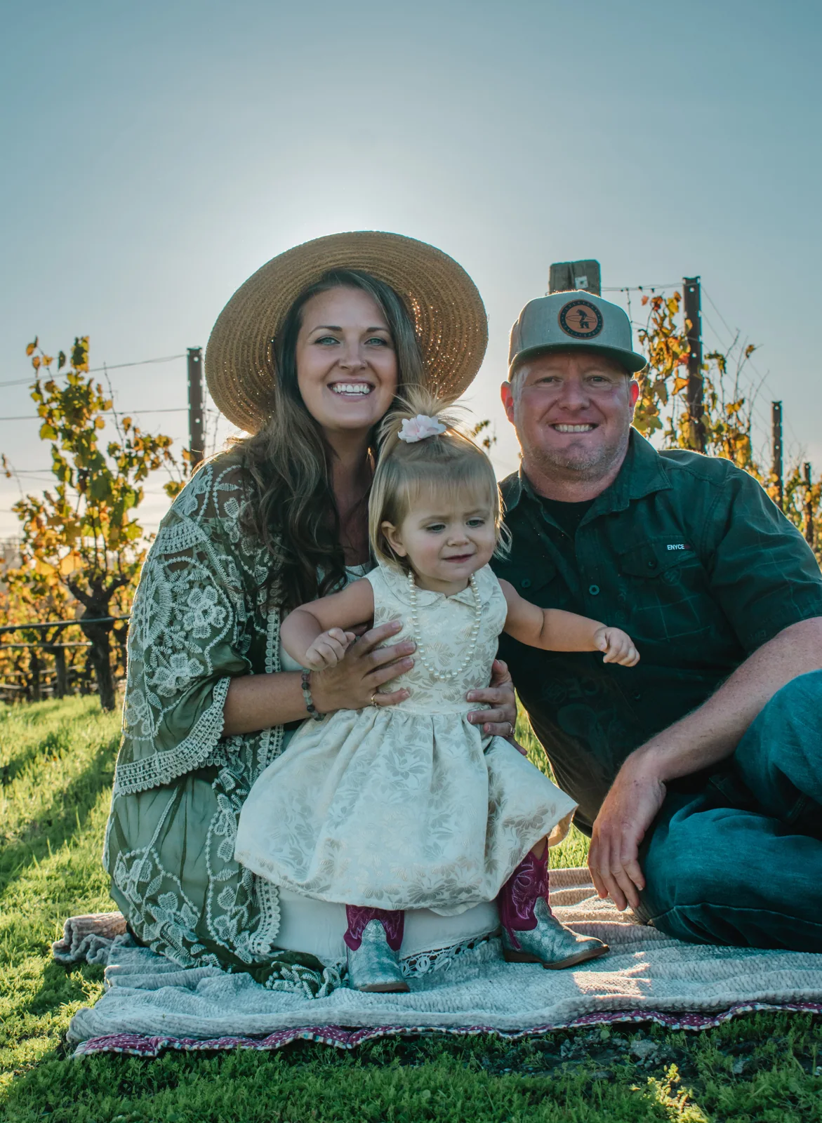 Bobby Dew with his family