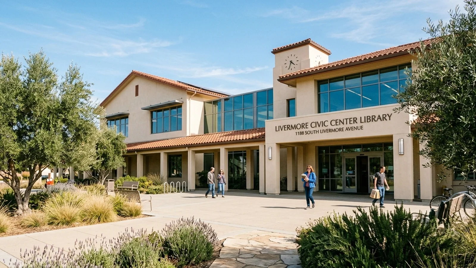 Tri-Valley civic center plaza where municipal leaders partnered with Joby Aviation for an interactive electric air taxi flight simulator demonstration