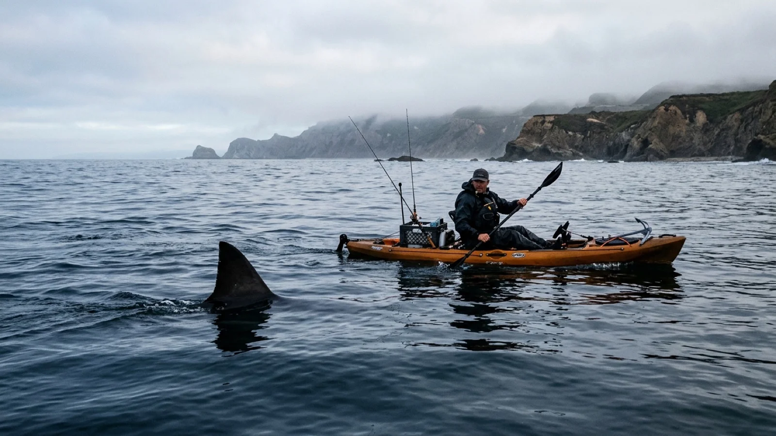 Kayak Fisherman Captures Close Encounter With Great White Shark off Half Moon Bay as SFDanceworks and New Elizabeth Holmes Documentary Debut