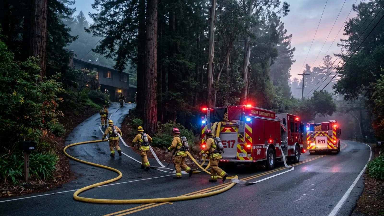 Contra Costa County emergency response personnel prepare for elevated autumn wildfire risk and public safety power shutoff monitoring