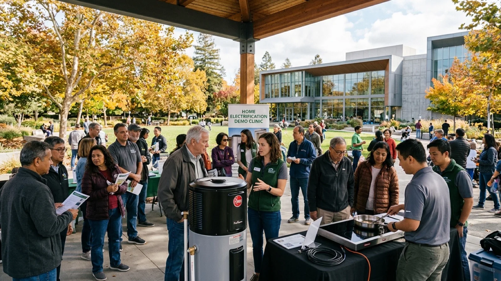 City of Walnut Creek and MCE Host Autumn Home Electrification and Heat-Pump Rebate Clinics at Civic Park