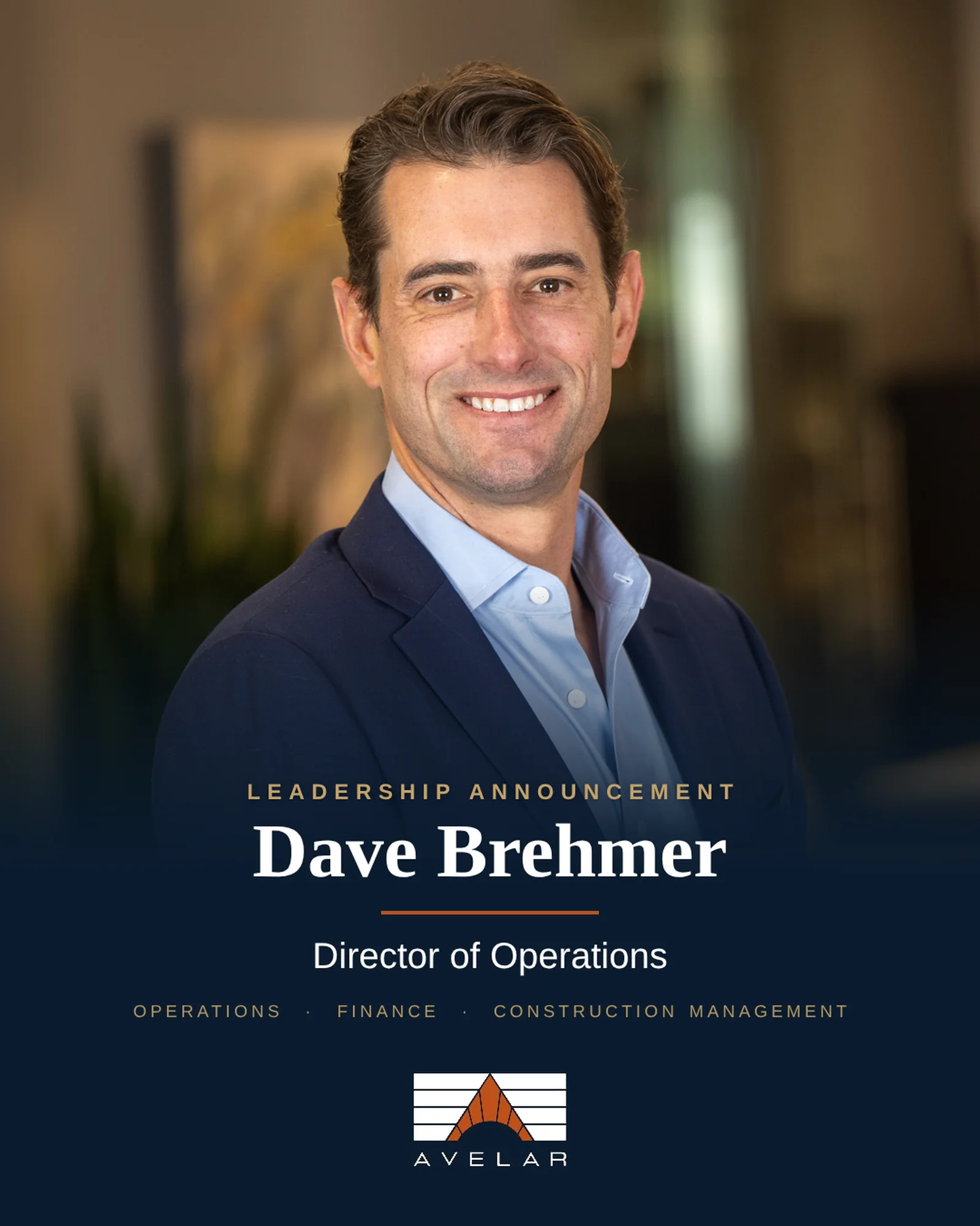 Walnut Creek Firm AVELAR Names Dave Brehmer Director of Operations