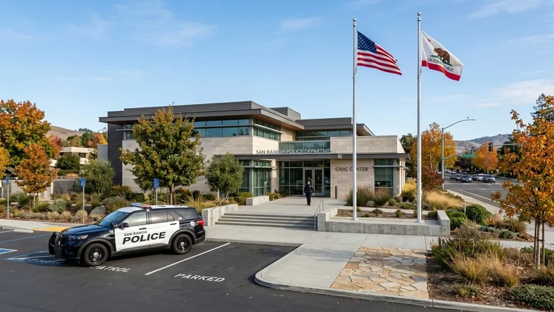 Tri-Valley law enforcement headquarters where regional detectives investigate vehicle theft patterns across Dublin and San Ramon