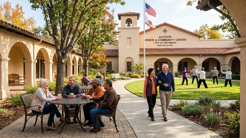 Alcosta Senior and Community Center at 9300 Alcosta Boulevard in San Ramon where residents attend fall wellness and Medicare counseling clinics