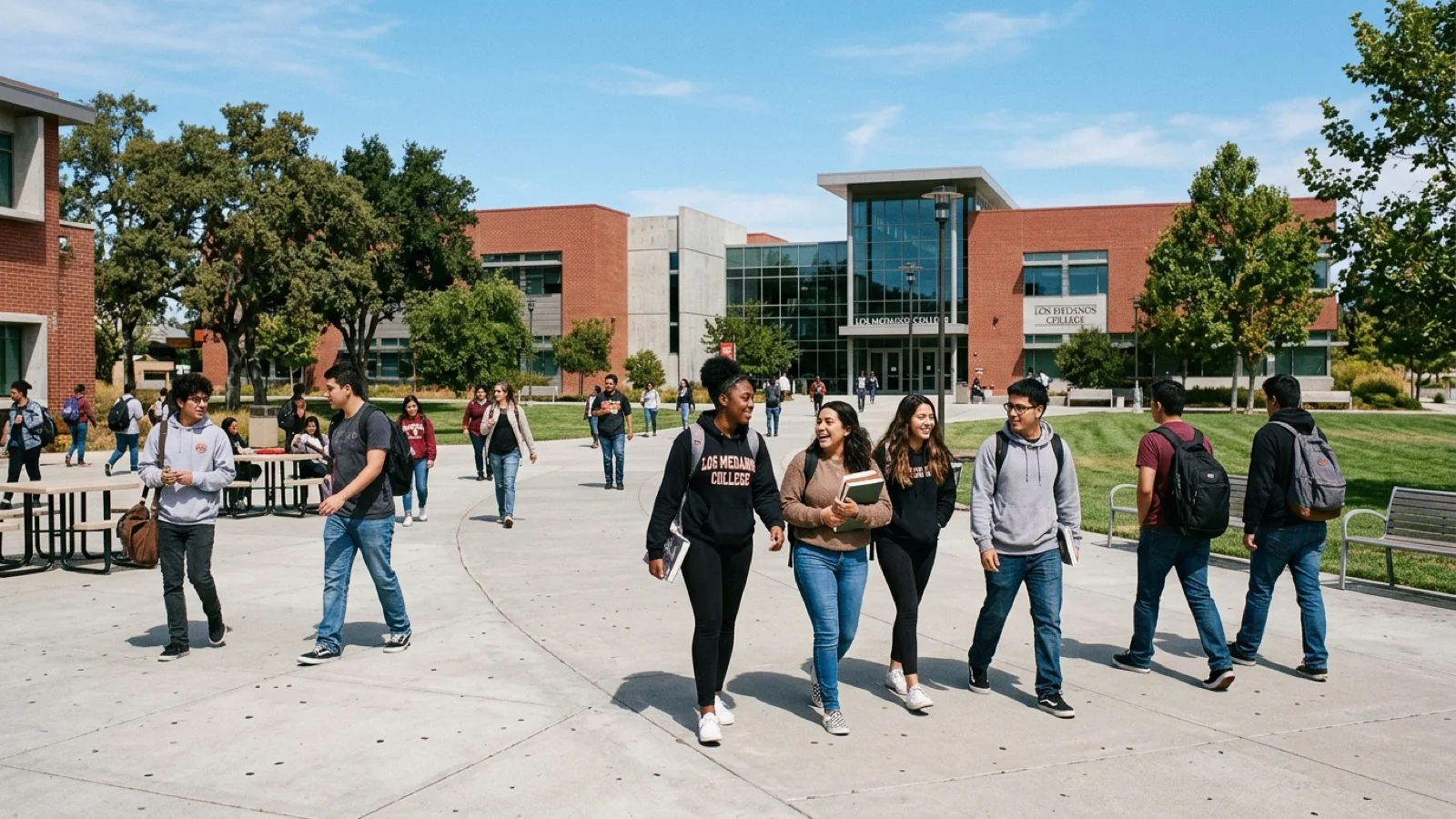 Los Medanos College academic center in Pittsburg welcoming student scholars for the annual leadership conference