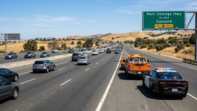 State Route 4 corridor through central Contra Costa County where Caltrans initiated multi-week overnight resurfacing operations