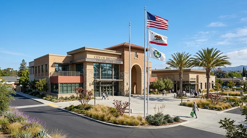 Brentwood City Hall at 150 City Park Way where council members directed staff to draft coordinated electric bicycle safety regulations