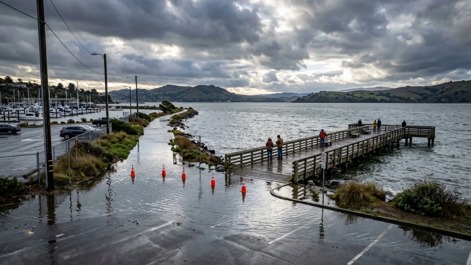 City of Martinez Announces Temporary Marina Closures for Extreme High Tides as NWS Tracks Pacific Kelvin Wave