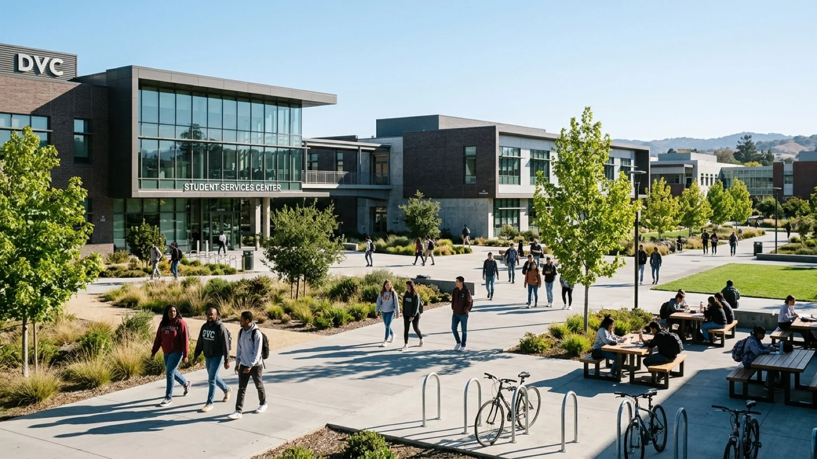 Student union commons and campus services center at Diablo Valley College in Pleasant Hill