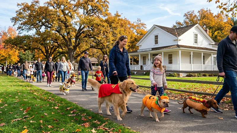 Families and pet owners gathered at Hap Magee Ranch Park on La Gonda Way in Danville where town crews completed autumn park upgrades